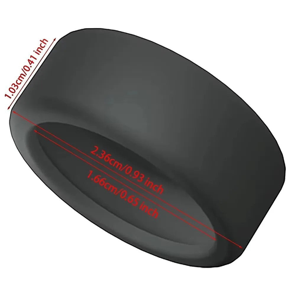 Jones Cartel black silicone smart ring protector, shock-absorbing and scratch-resistant.